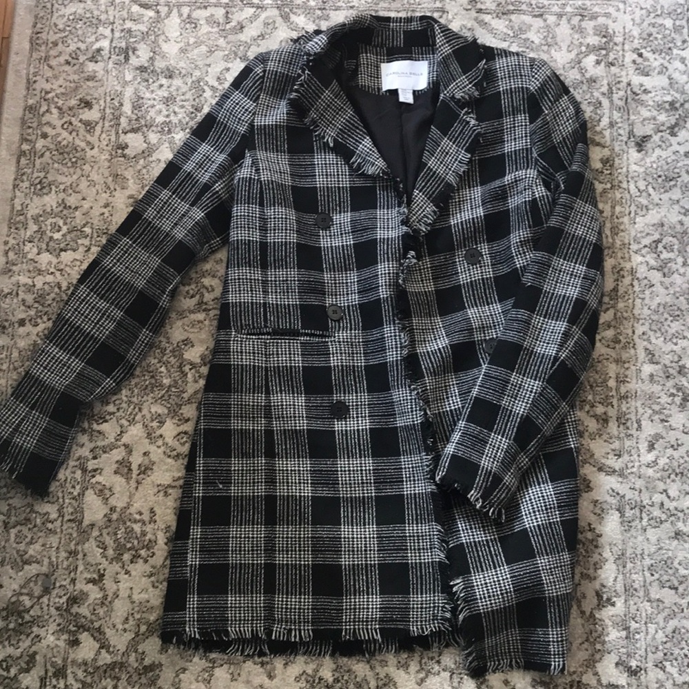 Professional Plaid Pea Coat